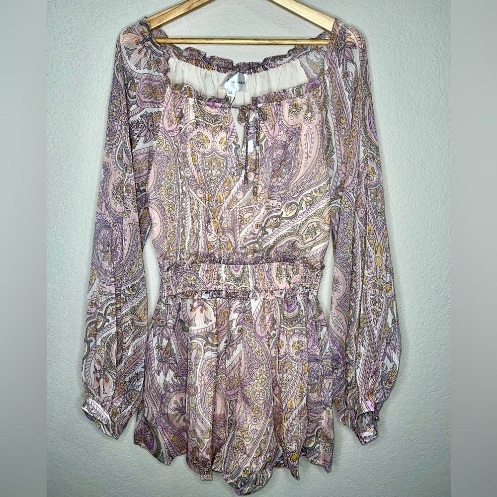 Revolve Line & Dot Gianna Romper Size Large NWT - Picture 3 of 6